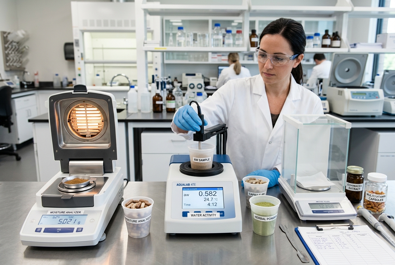 Moisture & Water Activity Testing Supplements Canada
